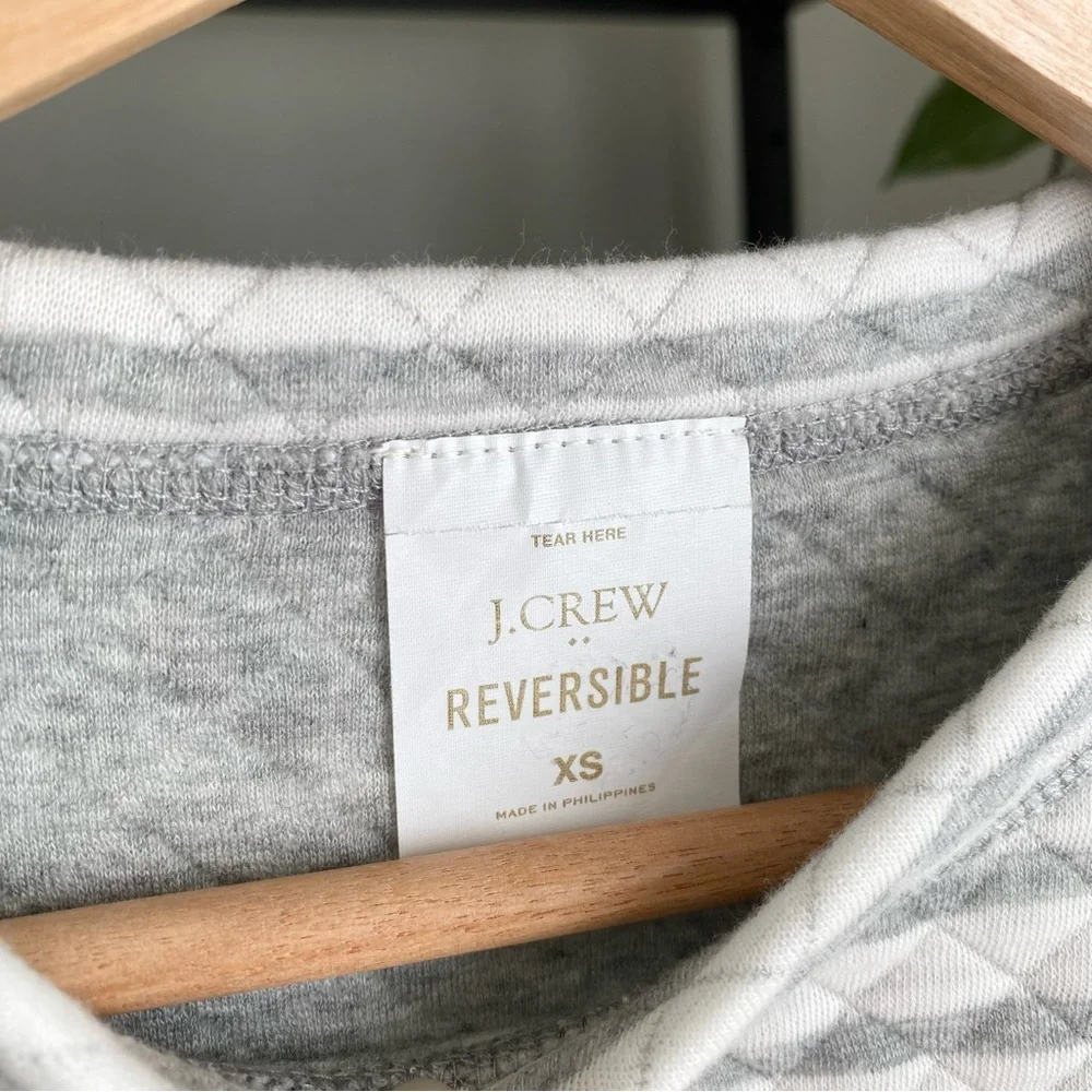 J. Crew Reversible Quilted Pullover